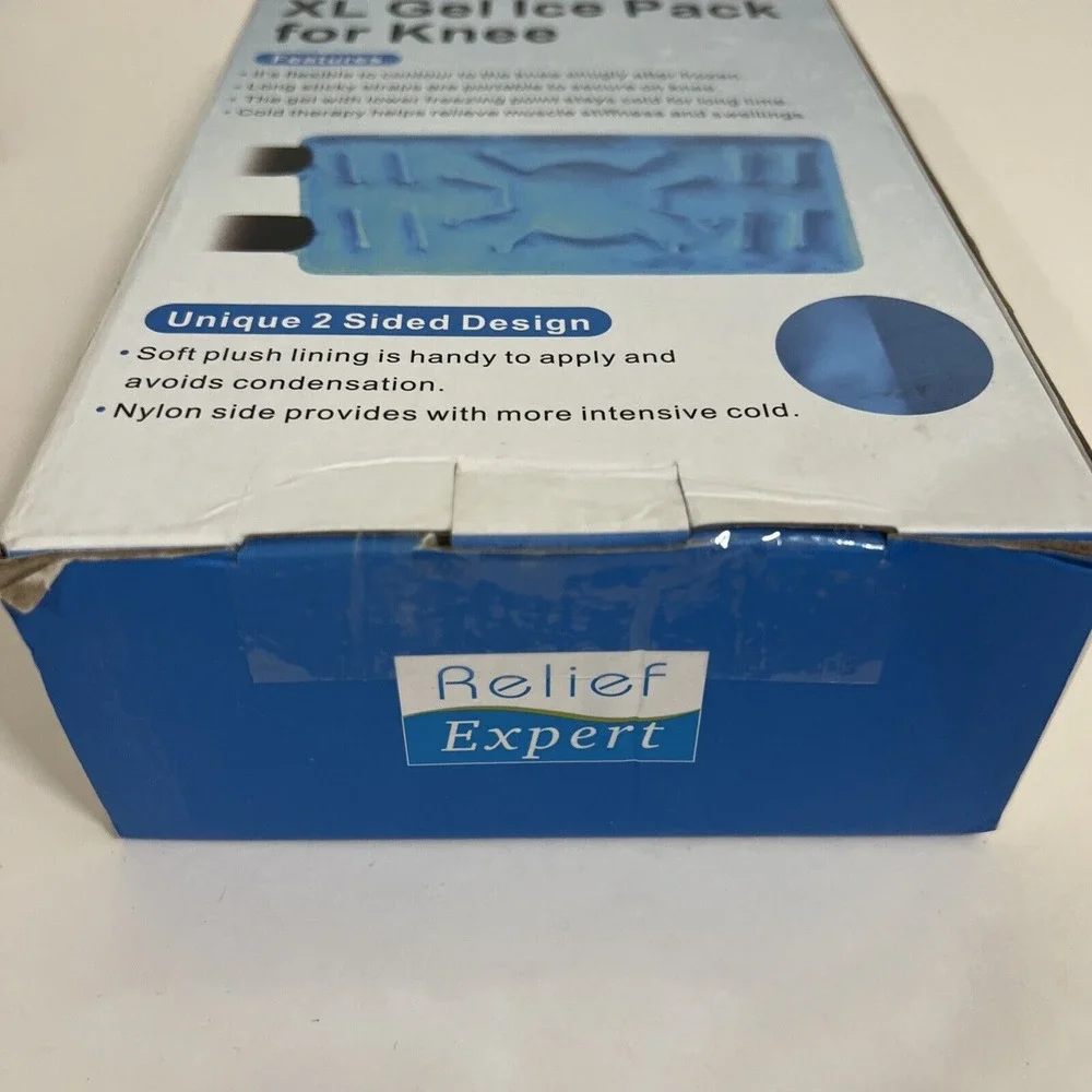 Relief Expert XL Knee Ice Pack Wrap Entire Knee , Reusable, Durable ,‎ Post Op
